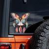 QT2489#15cm Fantasy Butterfly Dreamcatcher Decals, Waterproof Vinyl Stickers for Car, Laptop,Glass Surface