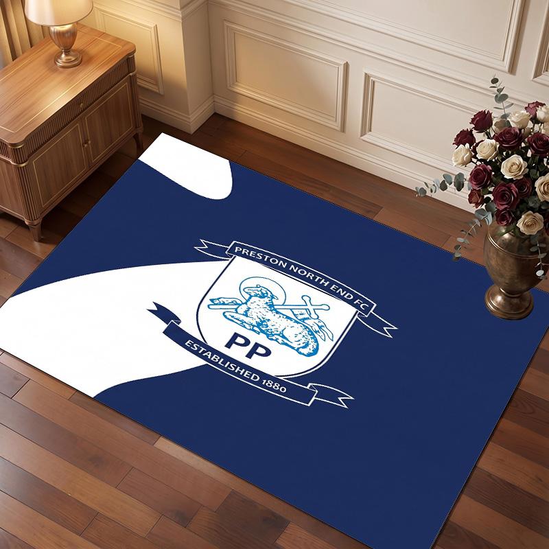 Queens Park Rangers Football Print Crystal Velvet Rug, Comfortable Water Absorbent Non Slip Indoor Floor Carpet