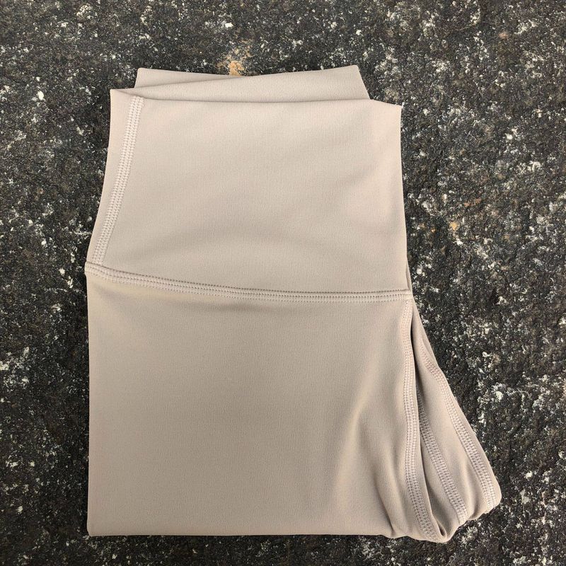 Pure Color High Waist Fashion Ankle-Length Pants Peach Hip Yoga