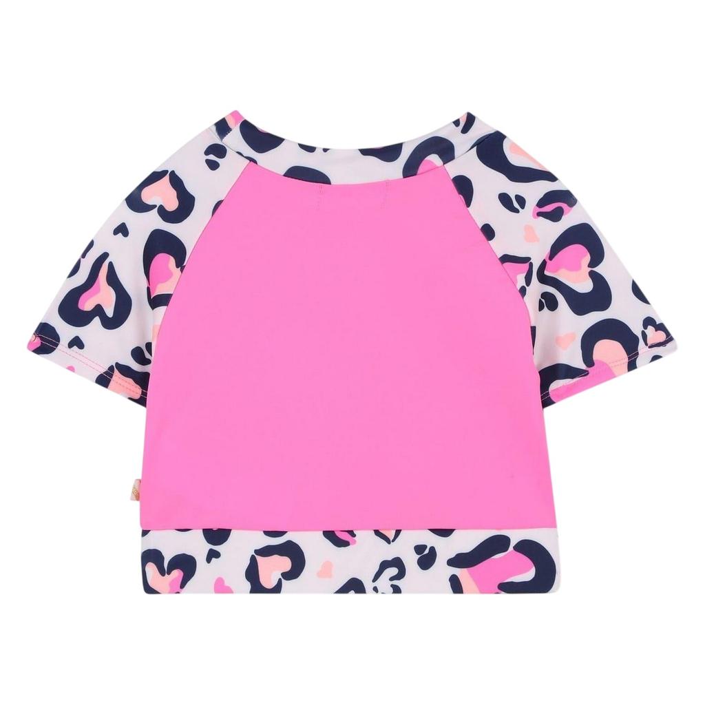 Billieblush Childrens/Kids Leopard Print Boxy T-Shirt