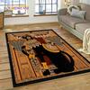 Tapis HD Hiéroglyphes Pharaoniques Mythologie Égyptienne 3D pour Salon Chambre Décoration de Maison, Décoration Antidérapante pour Canapé Paillasson
