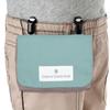 COLORFUL CANDY STYLE Clip-on Pocket Pouch Small, Portable Waist Pocket for Kids School, Dusty Turquoise