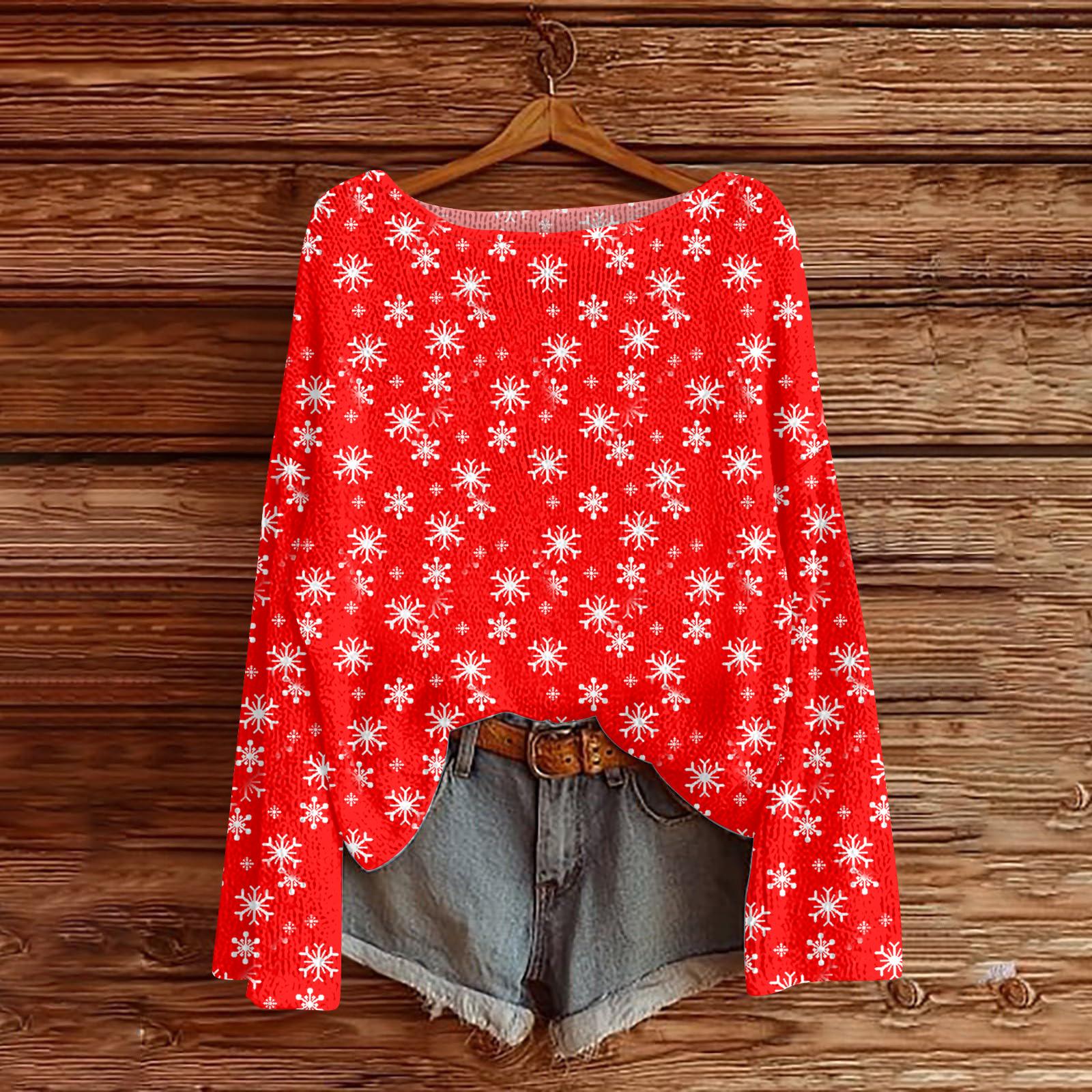 

Women s Fashion Round Neck Long Sleeve Pullover Faux Sweater Knitted Pullover Top XL