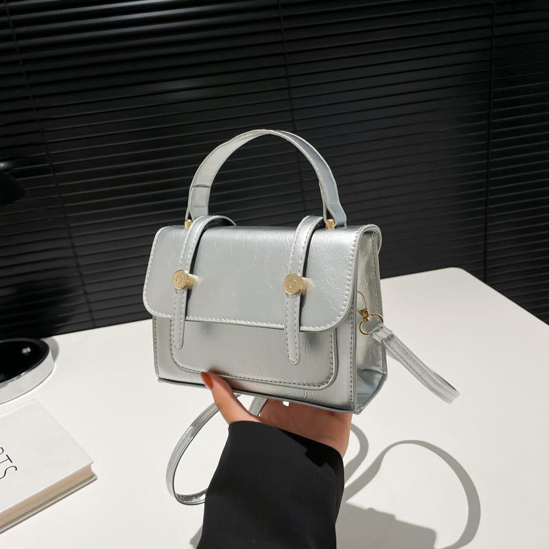 Commuter Texture Simple Fashion Handbag New Shoulder Messenger Bag Small Square Bag Women's Bag