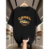 Men's Fashion Casual Loose Retro Pattern Printed Round Neck Short-sleeved T-shirt Top