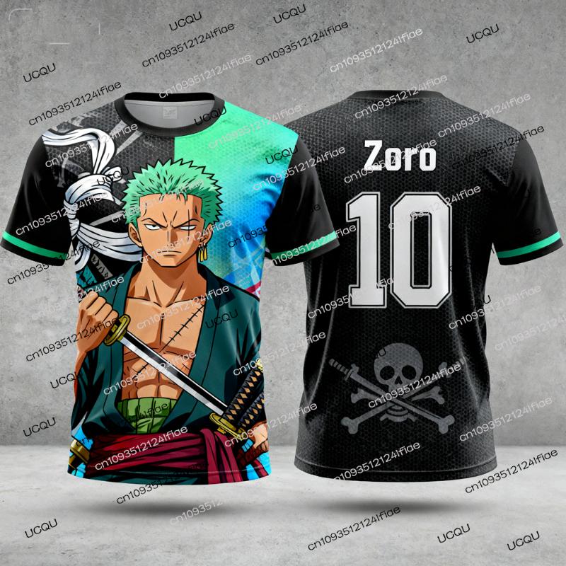 

2025 New Anime One Piece Luffy Special Edition Football Jersey T-shirt Kids Football Special Jersey Kit Mens/Womens Sports Shirt XXS