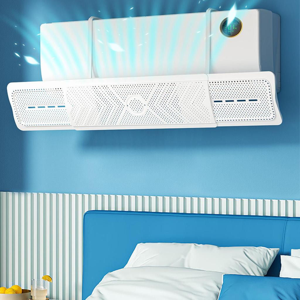 Air conditioner wind shield wall-mounted Air conditioner deflector Baffle retractable AC Wind Cover  for Bedroom Workplace
