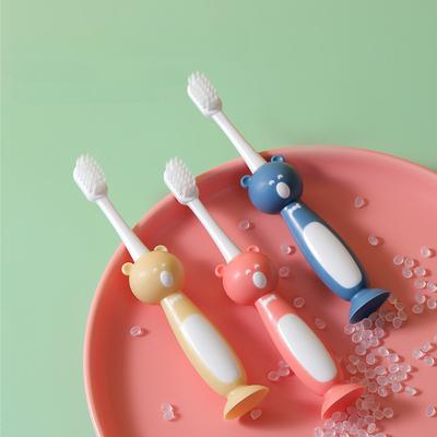 3 teile/satz Nette Cartoon Bär Ultra Weiche Zahnbürste 360 Zahnbürste Zahnseide Kinder Training Zahnbürste Zähne Reiniger Zahnpflege 3-6Y