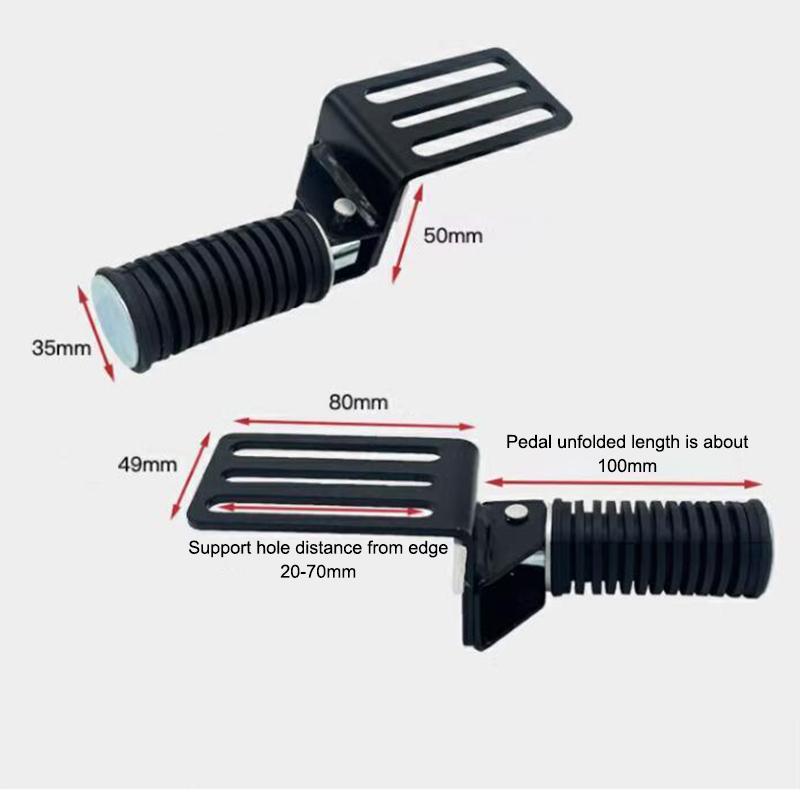 Motorcycle Foot Pegs -full Set Of Universal Aluminum Alloy Anti-Slip Footpegs,For Most Motorcycles Wear-Resistant