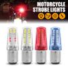 1/10pcs Car 12V LED Rear Taillight Tail Brake Light Strobe Flashing LED Lamp Motorcycle Warning Light Bulb Red Stronger Light