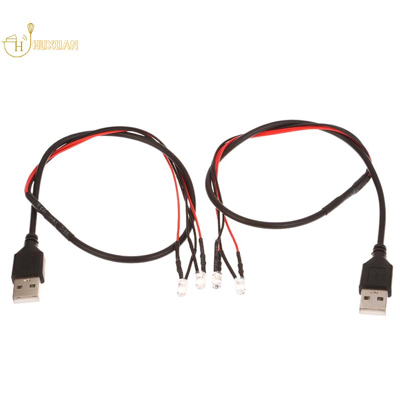 1 Stück 2/4/6 LED-Perlen mit USB-Anschluss 5V Miniatur Superhelle Lampe DIY Modellbau für Diorama DIY Handgemacht