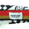 Excellent HERMES hair accessory Zigzag silk headband White black silk Women Used