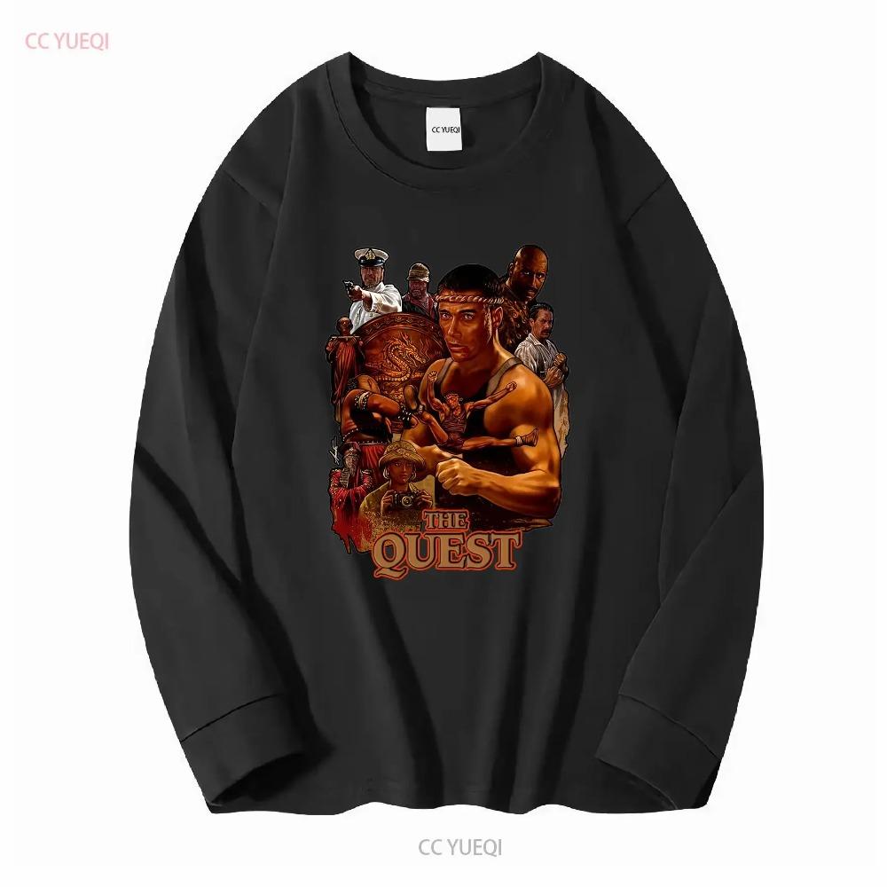 The Quest 1996 Jean Claude Van Damme Movie T Shirt Heavy Cotton vintage Washed Comfortable homme Stylish Slightly Unisex