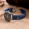 Nylon Uhrenarmband 18mm 20mm 22mm für Seiko für Omega Atmungsaktives Nylonlederarmband Schnellverschlussarmband Smartwatch-Armbänder
