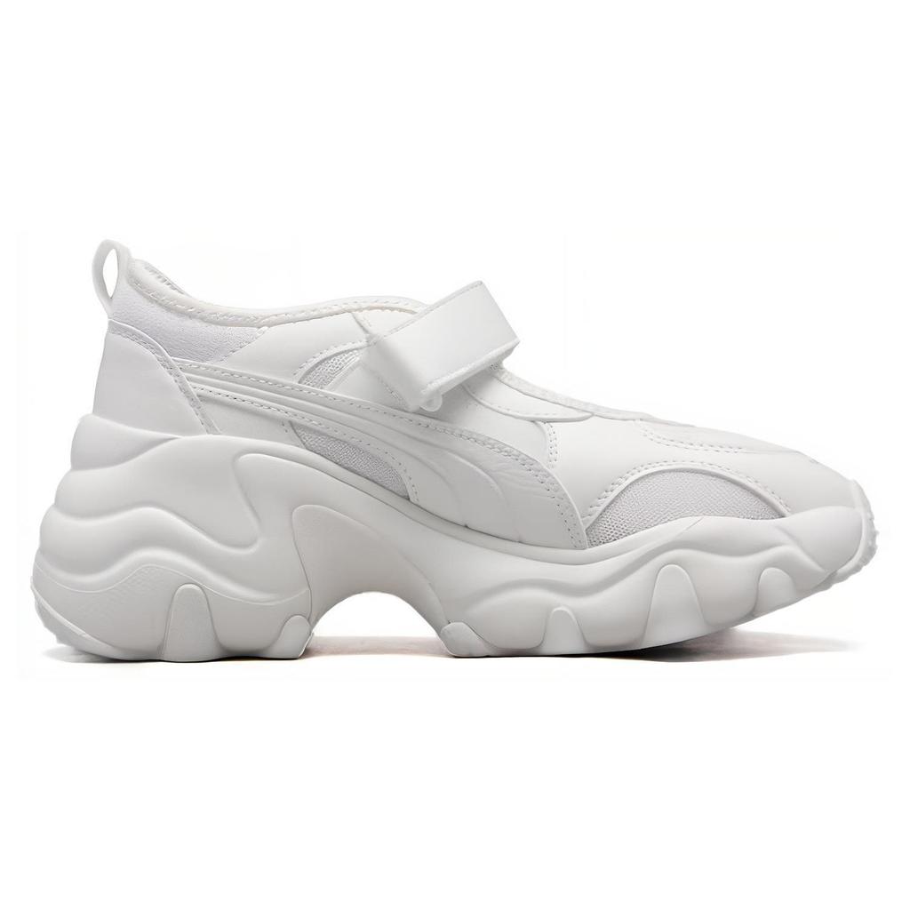 Puma Pulsar Wedge Sandal Warm White Women Sneakers Silver 398677-01