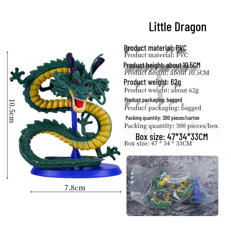 Dragon Ball Anime Shenlong Xiaoqinglong Toy Model with Base - Cake Ornament Gift