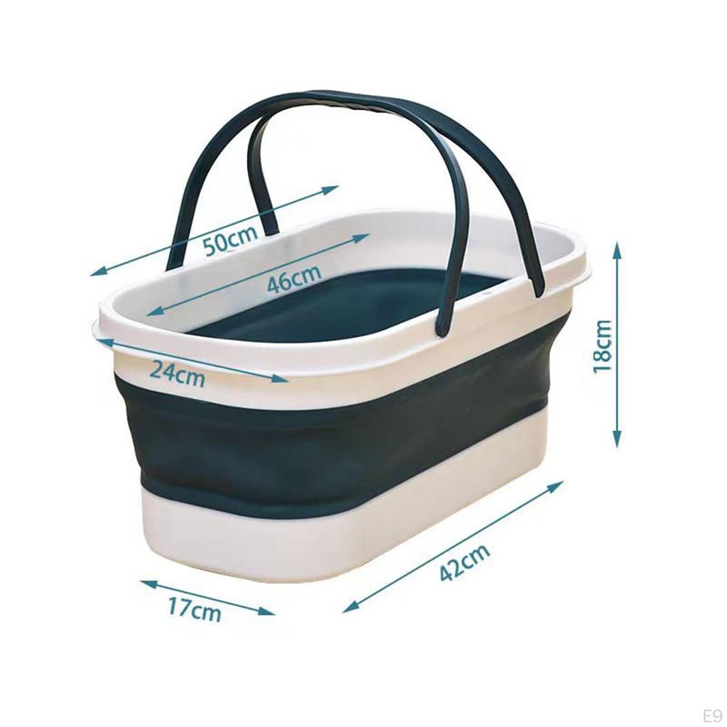 Collapsible PP Bucket Easy Clean Foldable Mop Cleaning Tool Laundry Basket
