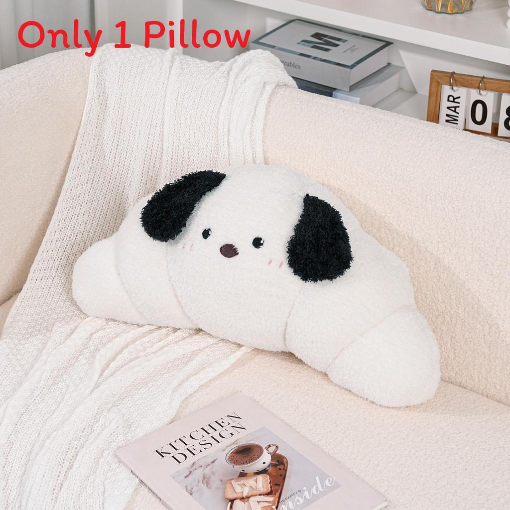 Cartoon Animal Plush Pillow With Embroidered Design For Relaxing Home Decor