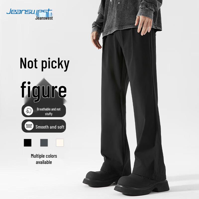 

JEANSWEST Men s Business Casual Straight-Leg Pants L