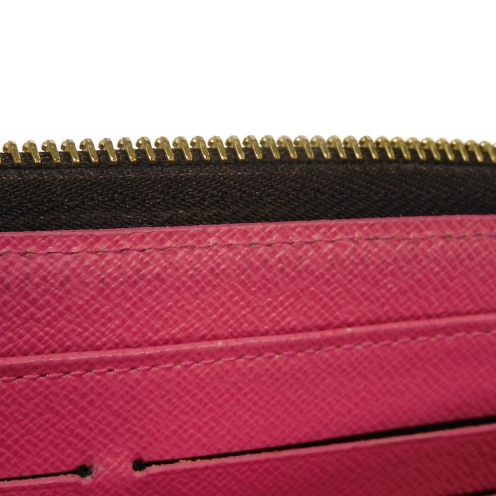 Used 12564 Zippy Wallet M60936 7940 Old Model LV Logo Flower Pink Zip Around Monogram V-Line Grenade Unisex from Japan