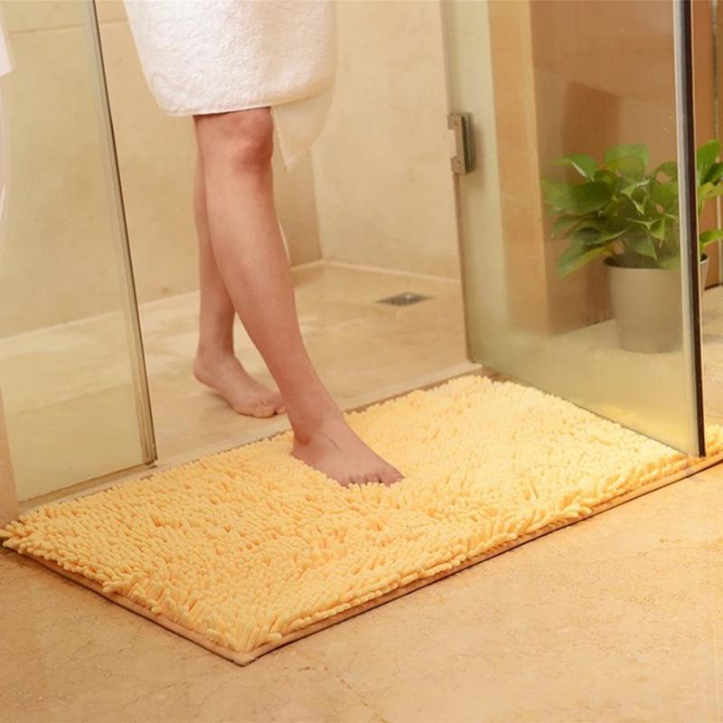 Floor Mat Bathroom Non-Slip Absorbent Door Mat Chenille Baby Play Mat Bedroom Stair Mat Foot Carpet