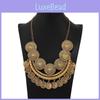 Vintage Geometric Alloy Coin Necklace With Totem Elements For Boho Style Fashion Jewelry