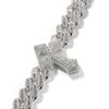 New Fashion Punk Full Diamond Cross Cuban Chain Hiphop Men's Street Dance Cool Neck Chain Tide