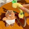 Plush Soft Marmot Phone Keychain With Cartoon Theme For Backpack Gift And