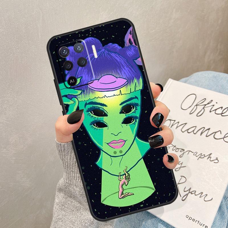 Hippie Grunge Art Case For Oppo A5 Pro A15 A17 A57 A77 A94 A74 A54 A16 A76 A96 A40 A60 A80 A18 A38 A58 A78 A98