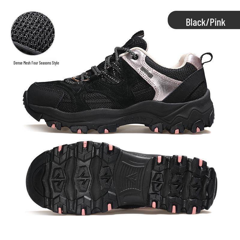 HanTu Women's Waterproof Hiking Shoes, Non-Slip, Lightweight, Breathable, Perfect for Outdoor Sports and Off-Road Climbing.