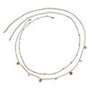 Tassel Sequin Double-Layer Waist Chain - Turquoise Hip Hop Body Accessory