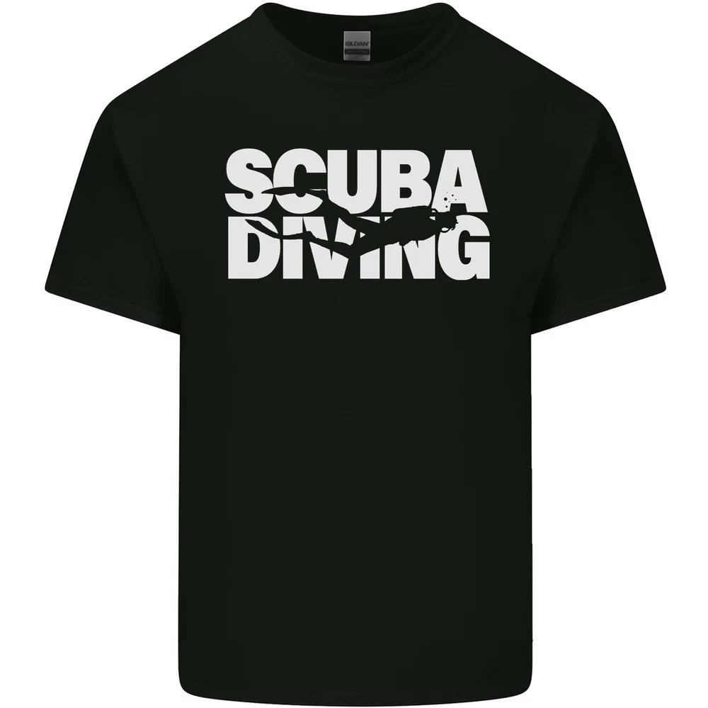 Silhouette Scuba Diving Diver Unisexs Light Cotton TShirt S