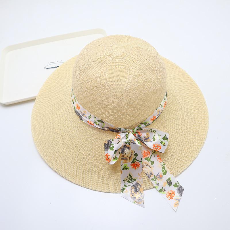 Women's Straw Hat with Large Brim, Summer Shading, Sweet and Versatile Cool Hat, Seaside Beach Hat, Sunscreen Hat, Women's Model