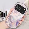 Lucky Butterfly Painting For iPhone 17 Air 16 15 14 Pro 13 Plus 12 Mini 11 Pro Max XR X 7 8 Elliptical Tempered Glass Phone Case