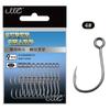 20Pcs 4# 6# 8# 10# 12# Big Eye Single Hook Lnline Fish Hooks For Live Bait And Hardbait Single Fishing Hooks Fishing Accessorie