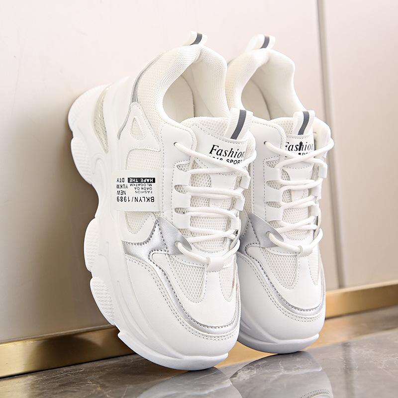 Small dad shoes women's versatile fried street 2025 new spring and autumn platform casual shoes Internet celebrity explosion