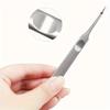 Premium Cuticle Remover Tool: Surgical Grade Stainless Steel Nail Art Manicure Scraper for Dead Skin & Nail Cleaning