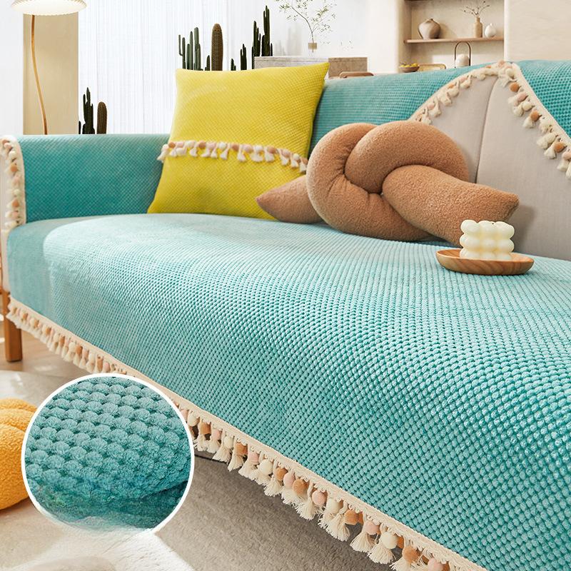 Chenille Non-Slip Sofa Cushion Anti-Scratching Sofa Cover Modern Minimalist Cover Towel