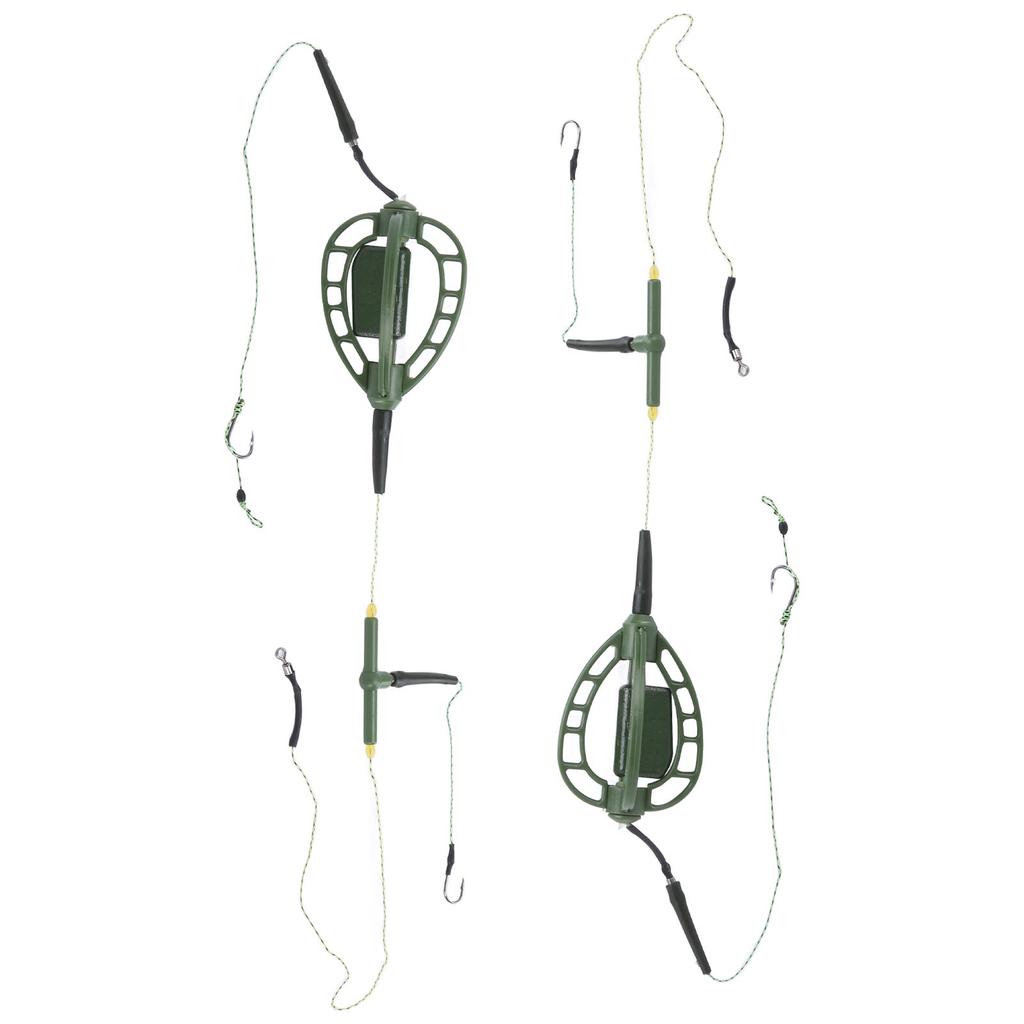 2Pcs European Style Long Line Carp Nesting Device Fishing Set Carp Fishing Bait Feeder