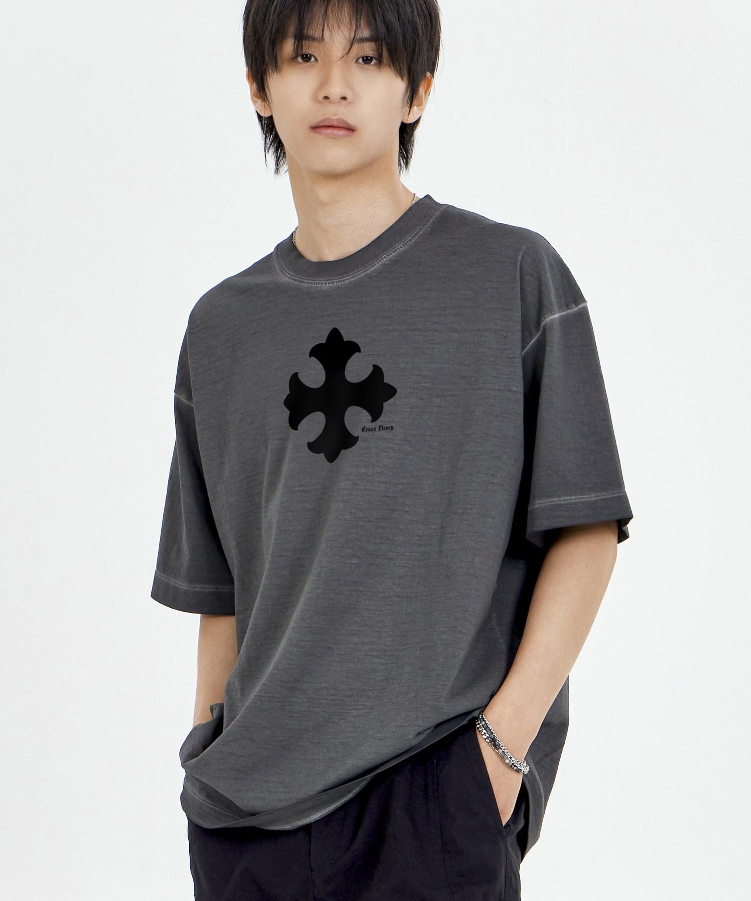 Biel Cross Flurry Pigment Short Sleeve T-Shirt Charcoal Xl