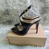 Women Sandals Stilettos Sexy Hollow Pumps 11cm Pointed Toe High Heels Nighclub Party Dress Wedding Jazz Dance Shoes Large Size