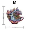 Cup Puzzle Wooden Special-Shaped Splicing Toy Piggy Bank Multi-Functional Decompression Puzzle