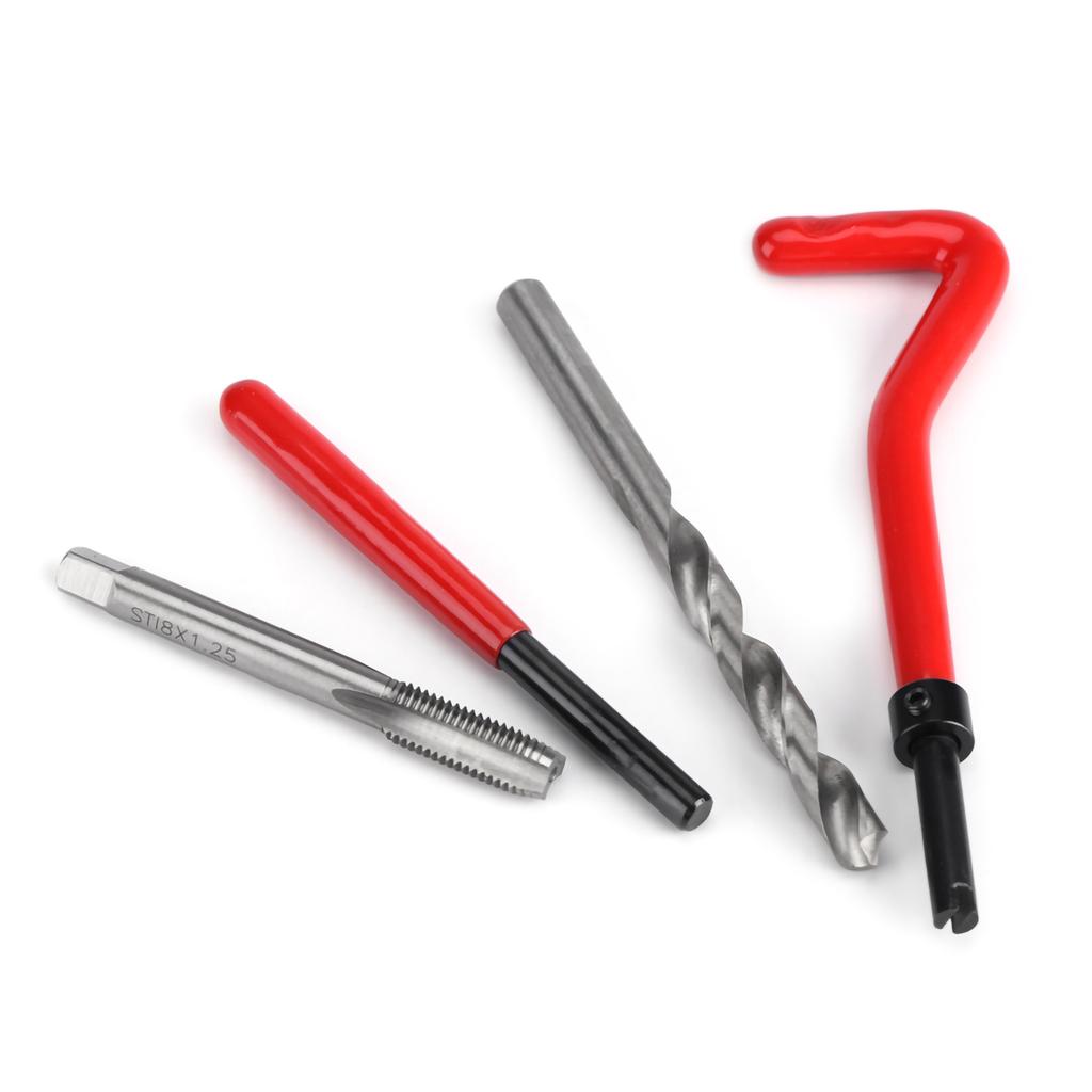 Kit Inserții Reparare Filet M8 30 Piese Set Scule Manuale Compatibil pentru Repararea Auto(M8)