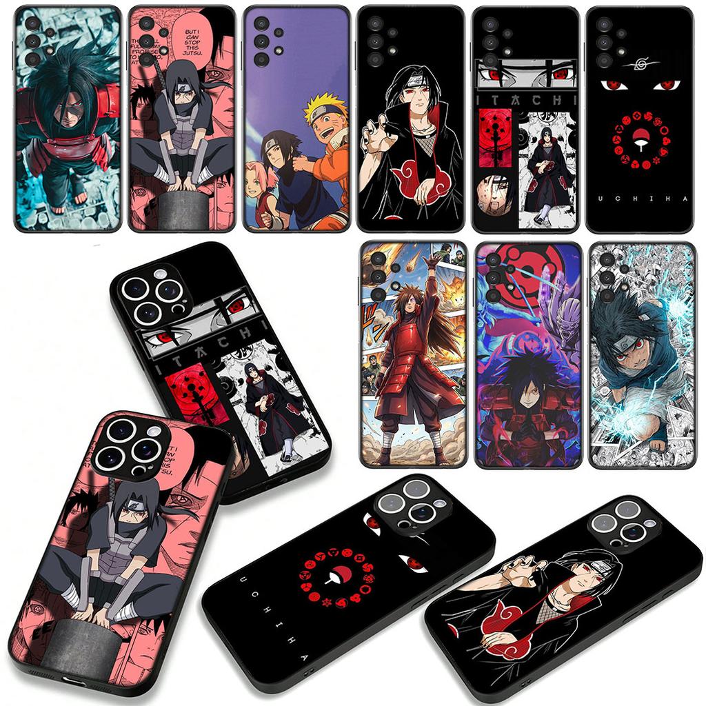 Phone Cover for Apple iPhone 17 16 15 11 Pro XS Max XR 6 7 8 Plus + SE 2020 5 16E Case Itachi Narutos Sasuke Uchiha Madaras