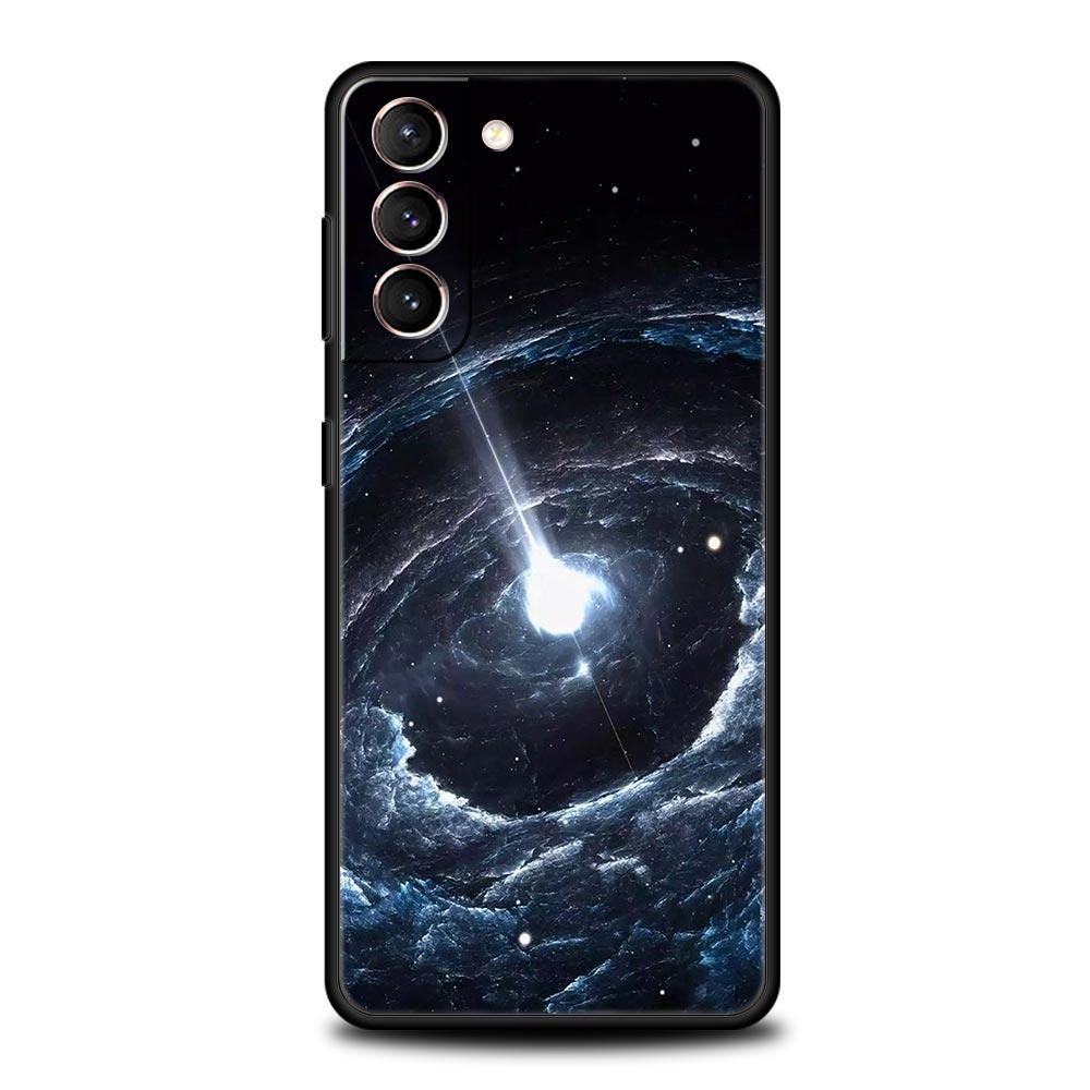 Earth Stars Space Phone Case For Samsung Galaxy S24 S23 S22 S20 Ultra S21 FE 5G S10 S9 Plus S10E S8 Soft Silicone Cover