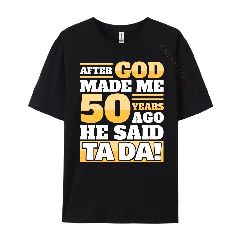 Funny 50th Birthday 50 Years Mens Shirts Graphic Tee Camiseta Masculina Chinese Style