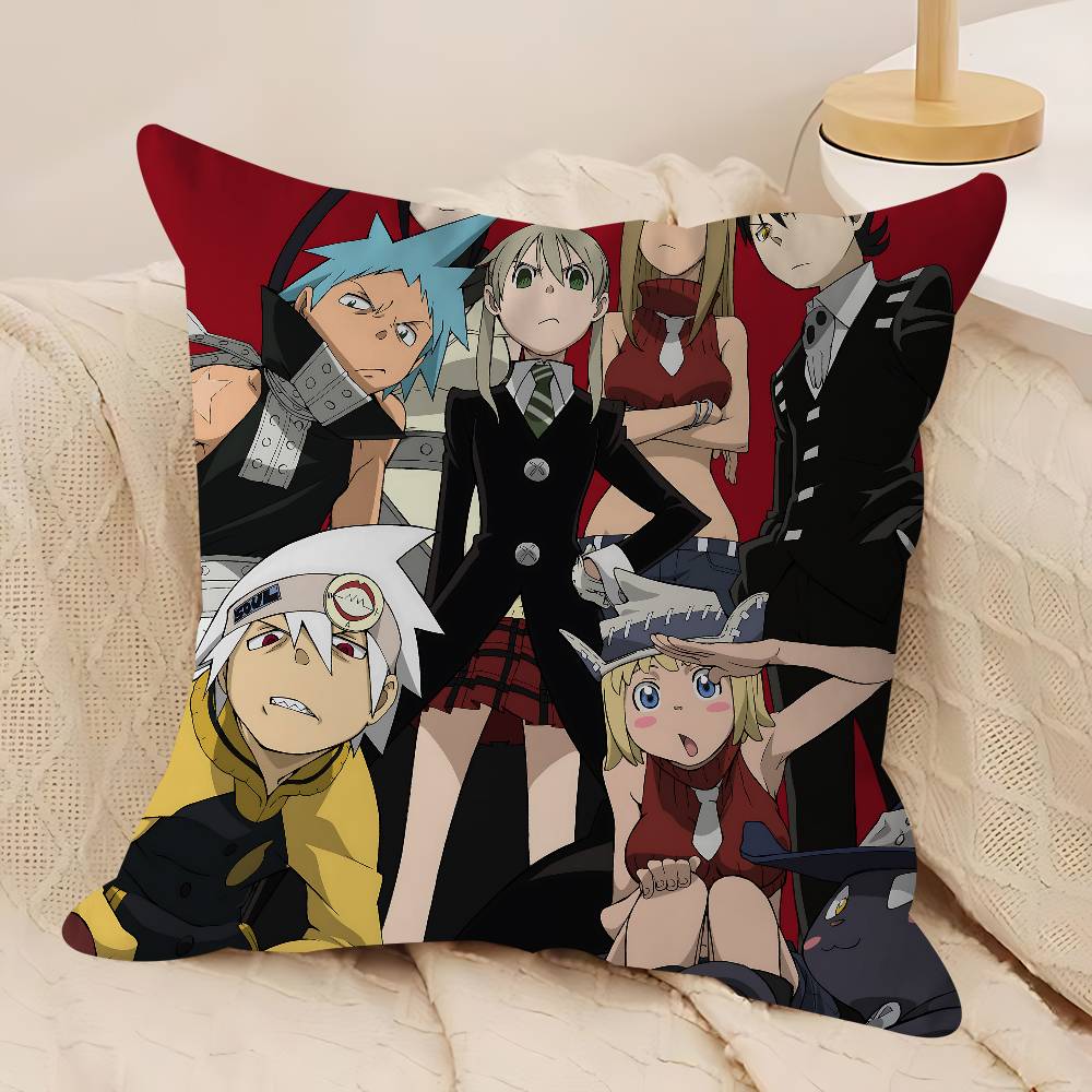 Anime S-Soul E-Eater Pillowcase Toon Gift Cushion Cover Bedroom Home Sofa Chair Seat Decor Pillow Case