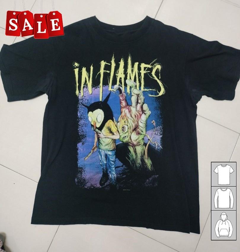 New In Flames Cotton Men All Size T-Shirt  TH409 Unisex T-Shirt XL