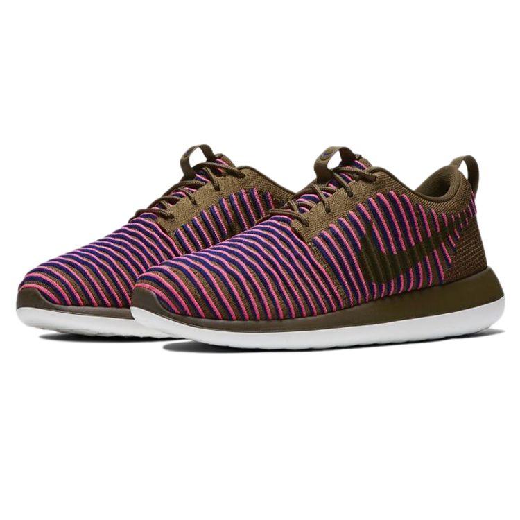 Nike Roshe Two Profesional Alergare Ușor Respirabil Antiderapant Durabil Pantofi Maraton Top Jos Femei sneaker Maro Violet 844929-300