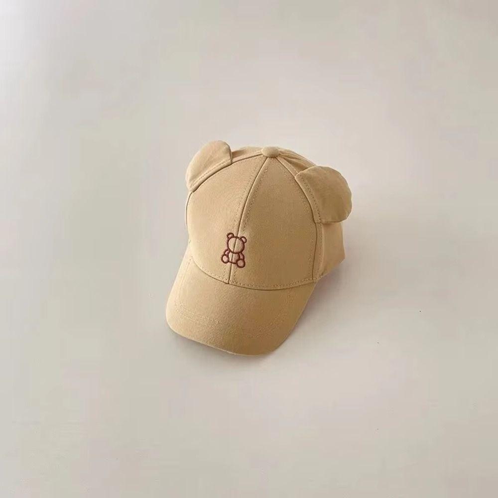 Cute Baby Baseball Hat Cartoon Bear Children Sports Hats Lightweight Toddler Peaked Cap  Outdoor